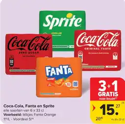 Carrefour Market Coca-cola fanta en sprite aanbieding