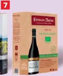 Carrefour Market Frankrijk côtes du rhône la cave d'augustin florent bio aanbieding