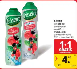 Carrefour Market Siroop Teisseire aanbieding