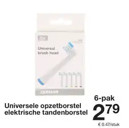 Zeeman Universele opzetborstel elektrische tandenborstel aanbieding