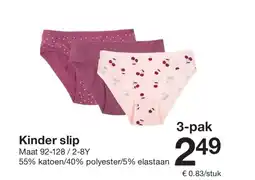 Zeeman Kinder slip aanbieding