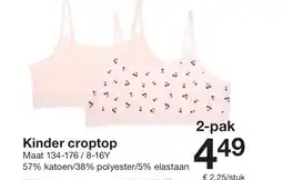 Zeeman Kinder croptop aanbieding