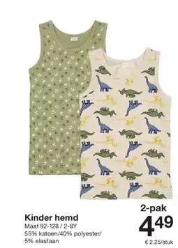 Zeeman Kinder hemd aanbieding
