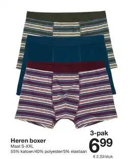 Zeeman Heren boxer aanbieding