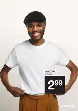 Zeeman Heren t-shirt aanbieding
