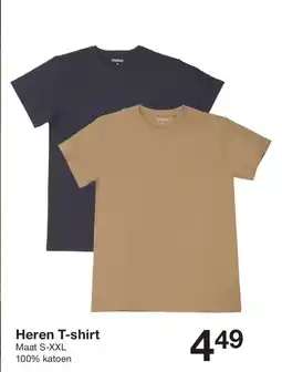 Zeeman Heren t-shirt aanbieding