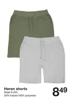 Zeeman Heren shorts aanbieding
