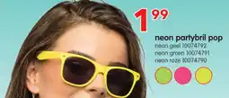 Yess Neon partybril pop aanbieding