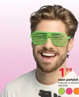 Yess Neon partybril vegas vibes aanbieding