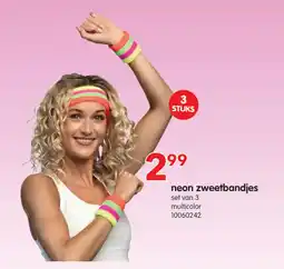 Yess Neon zweetbandjes aanbieding