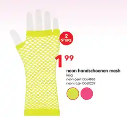 Yess Neon handschoenen mesh aanbieding