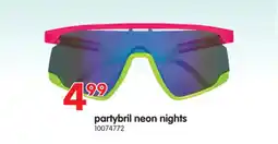 Yess Partybril neon nights aanbieding