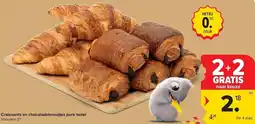Carrefour Croissants en chocoladebroodjes pure boter aanbieding