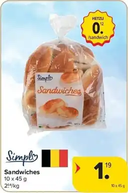 Carrefour Sandwiches aanbieding