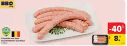 Carrefour Chipolata met kaas Kwaliteitsketen Carrefour aanbieding