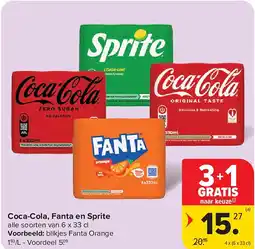 Carrefour Coca-Cola, Fanta en Sprite aanbieding