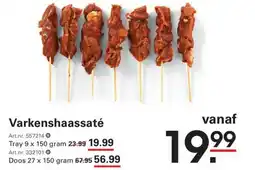 Sligro Varkenshaassaté aanbieding