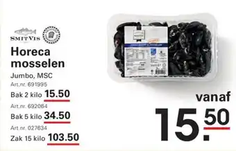 Horeca mosselen