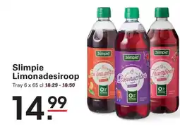 Sligro Slimpie Limonadesiroop aanbieding