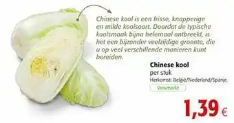 Colruyt Chinese kool aanbieding