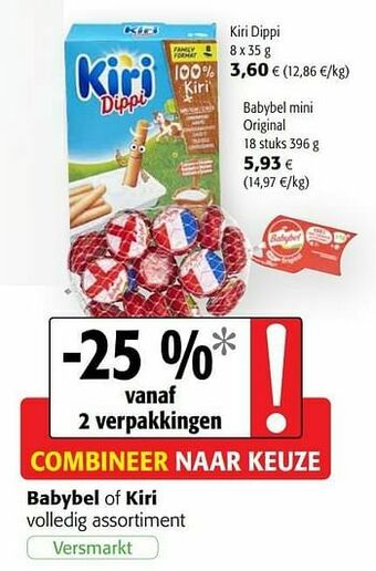 Colruyt Kiri dippi aanbieding