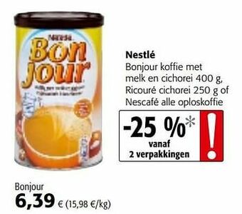 Colruyt Nestlé bonjour aanbieding