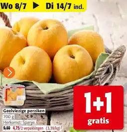 Colruyt Geelvlezige perziken aanbieding