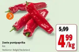 Colruyt Zoete puntpaprika aanbieding