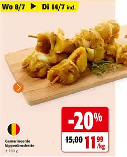 Colruyt Gemarineerde kippenbrochette aanbieding