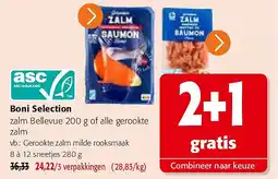 Colruyt Gerookte zalm milde rooksmaak 8 à 12 sneetjes aanbieding