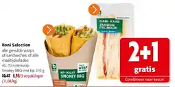 Colruyt Boni Selection Tomatenwrap Smokey BBQ met kip aanbieding