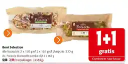 Colruyt Boni Selection Focaccia Mozzarella-paprika-olijf aanbieding