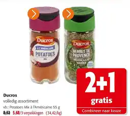 Colruyt Ducros Potatoes Mix à l’Américaine aanbieding