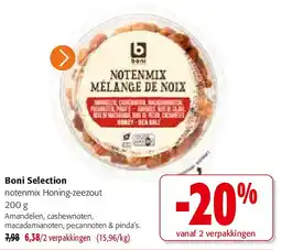 Colruyt Boni Selection notenmix Honing-zeezout aanbieding