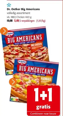 Colruyt Dr. Oetker Big Americans BBQ Chicken aanbieding