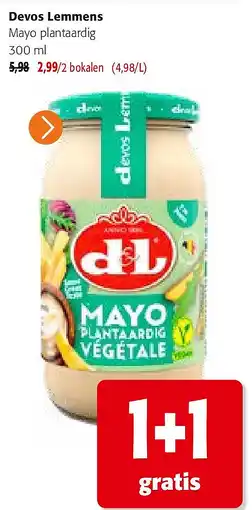 Colruyt Devos Lemmens Mayo plantaardig aanbieding
