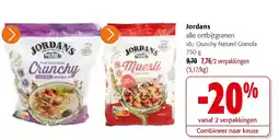 Colruyt Jordans Crunchy Naturel Granola aanbieding
