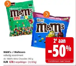 Colruyt M&M’s Minis Chocolate aanbieding