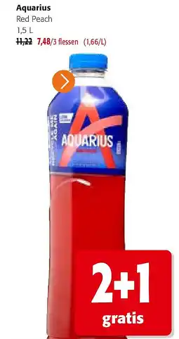 Colruyt Aquarius Red Peach aanbieding