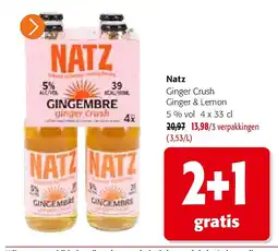 Colruyt Natz Ginger Crush Ginger & Lemon 5 % vol aanbieding