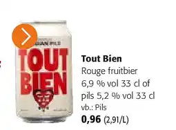 Colruyt Tout Bien Pils aanbieding