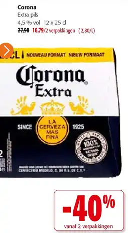 Colruyt Corona Extra pils 4,5 % vol aanbieding