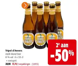 Colruyt Tripel d’Anvers sterk blond bier 8 % vol aanbieding