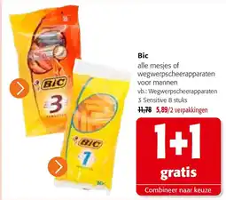 Colruyt Bic Wegwerpscheerapparaten 3 Sensitive 8 stuks aanbieding