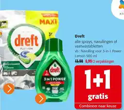 Colruyt Dreft Navulling voor 3-in-1 Power Lemon aanbieding