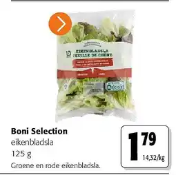 Colruyt Boni Selection eikenbladsla aanbieding