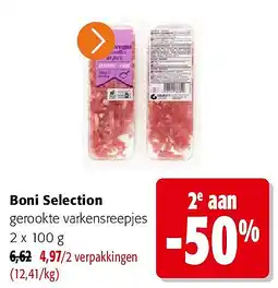 Colruyt Boni Selection gerookte varkensreepjes aanbieding