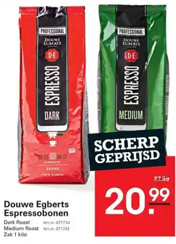 Sligro Douwe Egberts Espressobonen aanbieding