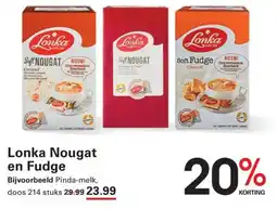 Sligro Lonka Nougat en Fudge aanbieding