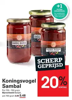 Sligro Koningsvogel Sambal aanbieding